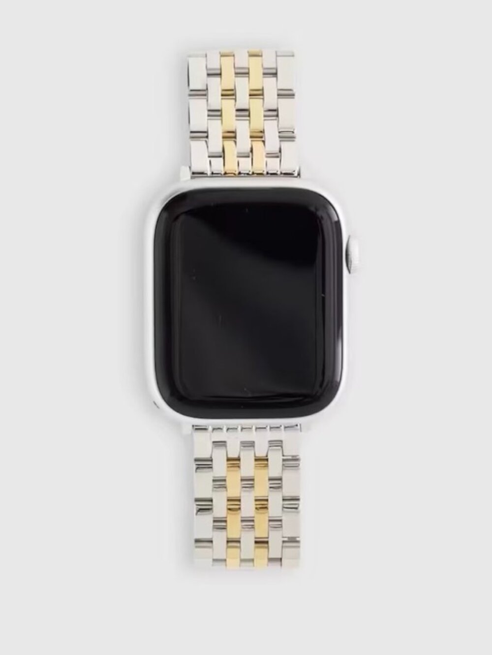 NWT Quince Apple Watch Band Stainless Steel Silver Gold Bracelet 44-49mm